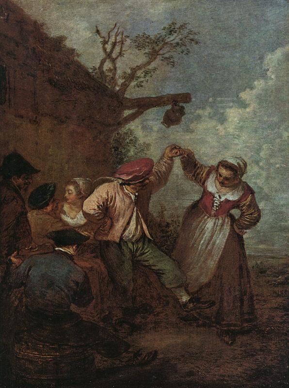 Jean-Antoine Watteau Peasant Dance Germany oil painting art